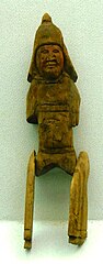Wooden figure of a Tangut soldier