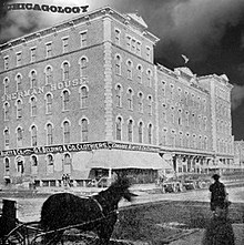 The Sherman House operating out of the Gault House after the fire (an interim arrangement that was dubbed "Little Sherman House") "Little Sherman House" at the Gault House.jpg