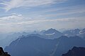 Pemandangan Rockies Kanada berdekatan sempadan antara British Columbia dan Alberta