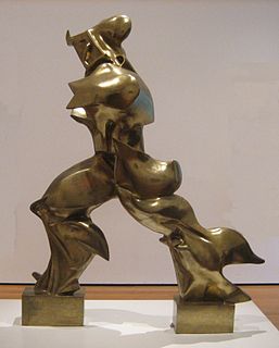<i>Unique Forms of Continuity in Space</i> 1913 sculpture by Umberto Boccioni