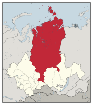 Красноярский округ на карте