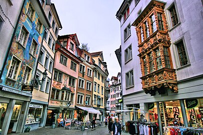 File:042 St. Gallen, Switzerland - old town street.jpg