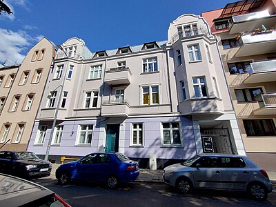 View of the facade from the street