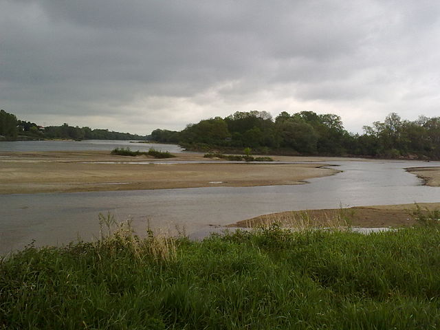 Confluence of the Allier and the Loire