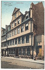 La maison de Goethe. Carte postale, vers 1900.