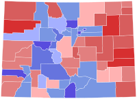 Карта результатов выборов в Сенат США в Колорадо в 2008 году, составленная county.svg