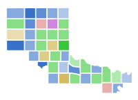 2020 Texas's 13th congressional district Democratic primary initial round results by county
Trujillo
Trujillo--60-70%
Trujillo--50-60%
Trujillo--40-50%
Trujillo--30-40%
Tie
Trujillo/Sagan tie--30-40%
Trujillo/Sagan tie--40-50%
Trujillo/Sagan tie--50-60%
Trujillo/Gassaway tie--40-50%
Sagan
Sagan--30-40%
Sagan--40-50%
Sagan--60-70%
Gassaway
Gassaway--30-40% 2020TX13D.svg