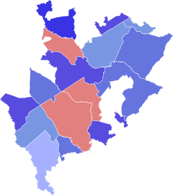 2020 South Carolina's 6th congressional district election results map by county.svg