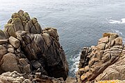 Porthgwarra Beach in Cornwall, England.