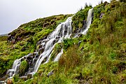 Bride's Veil Falls in Isle of Skye, Scotland.