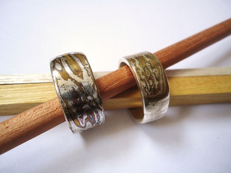 File:2 mokume-gane rings.jpg