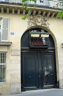 Immeuble du boulevard de Port-Royal où vécut la famille Claudel de 1886 à 1892.