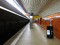 Lower platform for trains leaving for Queens