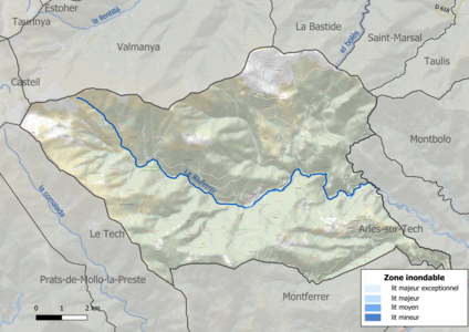 Carte des zones inondables.