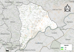 Site Natura 2000 sur le territoire communal.