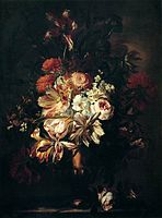 Абрахам Брейгель. «Натюрморт з квітами на стільниці», 1670 р.