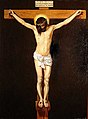 Guilherme Litran: Cristo crucificado, óleo sobre tela, segunda metade do século XIX, cópia de Velázquez. Acervo do MARGS.