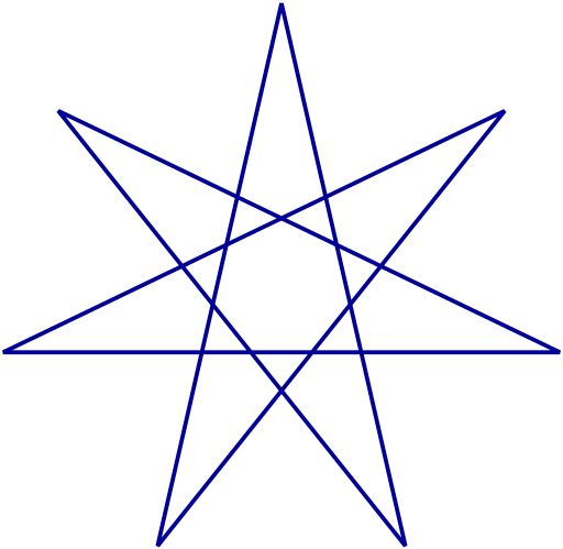 Acute heptagram (blue)