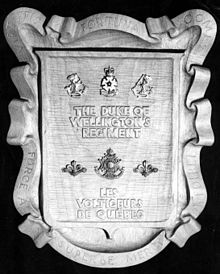 DWR & les Voltigeurs de Quebec Regimental affiliation plague Affiliation Plaque, LVQ-DWR.jpg