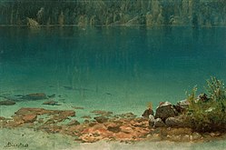 Lake Scene - Albert Bierstadt