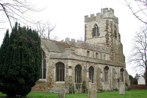 All Saints Church, Cople, Bedfordshire, childhood parish of Nicholas Spencer