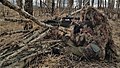 Tireur d'élite italien du corps des chasseurs alpins lors d'un exercice OTAN.