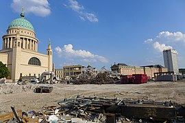 Bauarbeiten zum Wiederaufbau der historischen Mitte, 2018