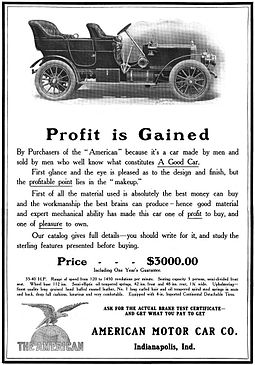 American Motor Car Company of Indianapolis, Indiana - "The American" - 1906 American-auto 1906 indiana.jpg