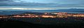 Vue sur la zone métropolitaine d'Anchorage depuis les monts Chugach.