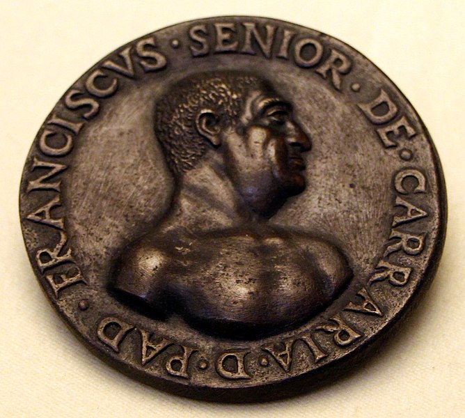 File:Anonimo padovano, medaglia di francesco I da carrara, 1550-1600 ca..JPG