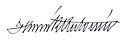 Antonín Husník – podpis