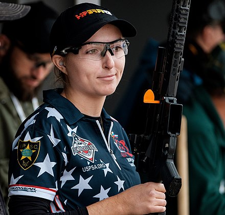 Ashley Rheuark at the 2017 IPSC Rifle World Shoot.