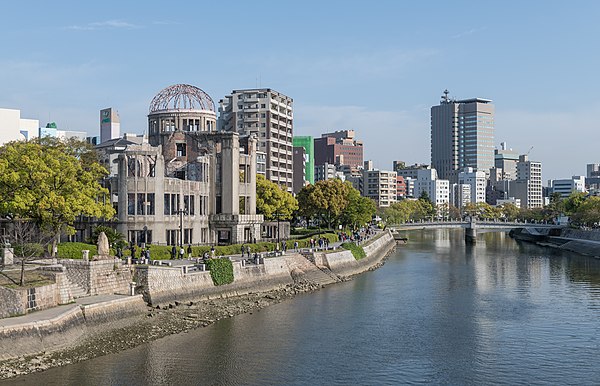 Image: Atomic Bomb Dome and Motoyaso River, Hiroshima, Northwest view 20190417 1