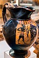 Attic black-figure oinochoe - ABV extra - woman between hoplites - Roma MNEVG - 02