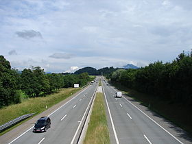 A A1 perto de Eugendorf.