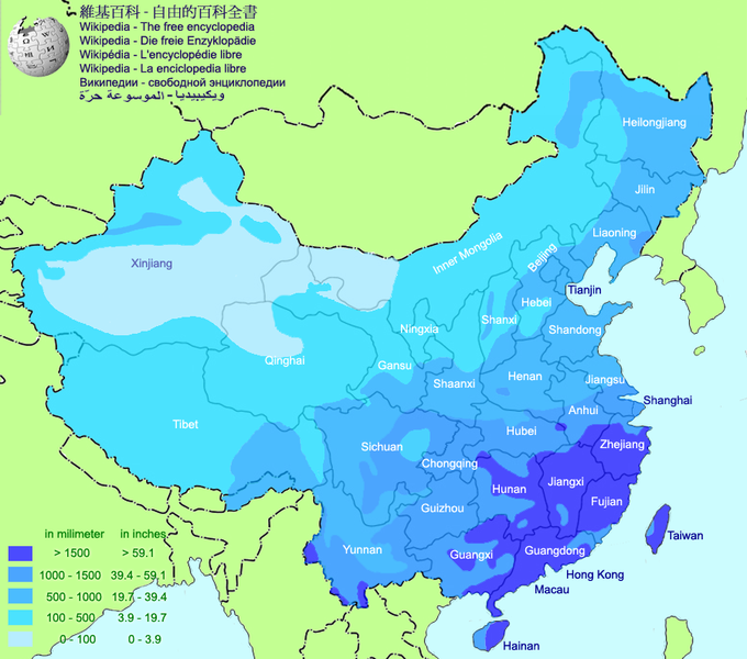 File:Average annual precipitation in China(English).png