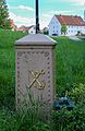 Deutsch: Wegkreuz von 1877, Bad Schussenried-Lauhaus, Landkreis Biberach, Baden-Württemberg, Deutschland English: Wayside cross, dated 1877, Bad Schussenried-Lauhaus, district Biberach, Baden-Württemberg, Germany