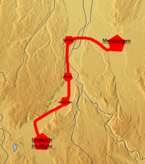 Leutkirch–Memmingen railway railway line