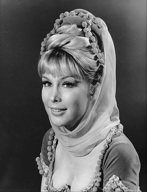 Eden as Jeannie in a variation of the famous "Jeannie costume" seen only in the pilot episode
