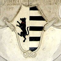 Lo stemma dei Bartoli nella chiesa della Misericordia