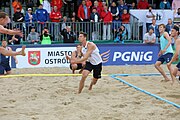 Deutsch: Beachhandball Europameisterschaften 2019 (Beach handball Euro); Tag 6: 7. Juli 2019 – Männerfinale, Dänemark-Norwegen 2:0 (25:18, 19:16) English: Beach handball Euro; Day 6: 7 July 2019 – Men's Final – Denmark-Norway 2:0 (25:18, 19:16)