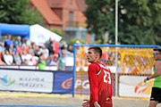 Deutsch: Beachhandball Europameisterschaften 2019 (Beach handball Euro); Tag 3: 4. Juli 2019 – Männer, Hauptrunde Gruppe II, Ungarn-Schweiz 2:0 (26:24, 27:24) English: Beach handball Euro; Day 3: 4 July 2019 – Men Main Round Group II – Hungary-Switzerland 2:0 (26:24, 27:24)