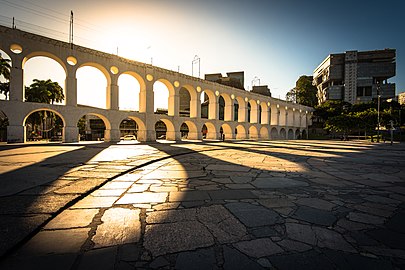 Carioca Aqueduct in Rio de Janeiro. Photographer: Donatas Dabravolskas