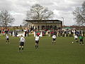 Bentley Colliery fc The welfare ground, the avenue road main stand.jpg