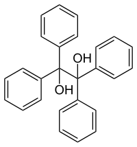 Structural formula of benzpinacol