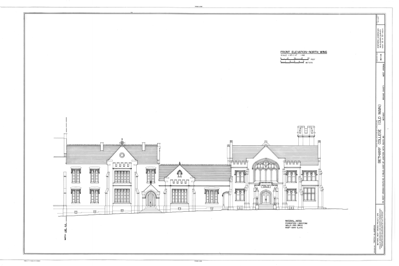 File:Bethany College, "Old Main" Building, Route 67, Bethany, Brooke County, WV HABS WVA,5-BETH,3- (sheet 18 of 30).png