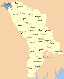 Distret de Briceni - Localizazion