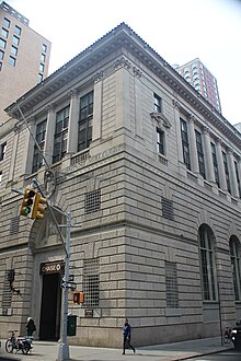 The Brooklyn Trust Company Building, the bank's former headquarters at 177 Montague Street in Brooklyn Heights Brooklyn Heights May 2023 62.jpg