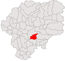 Kaart van Budacu de Jos