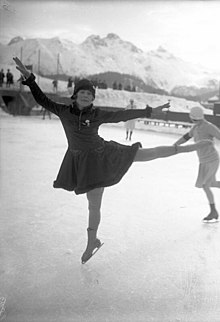 Sonja Henie, která je krasobruslení